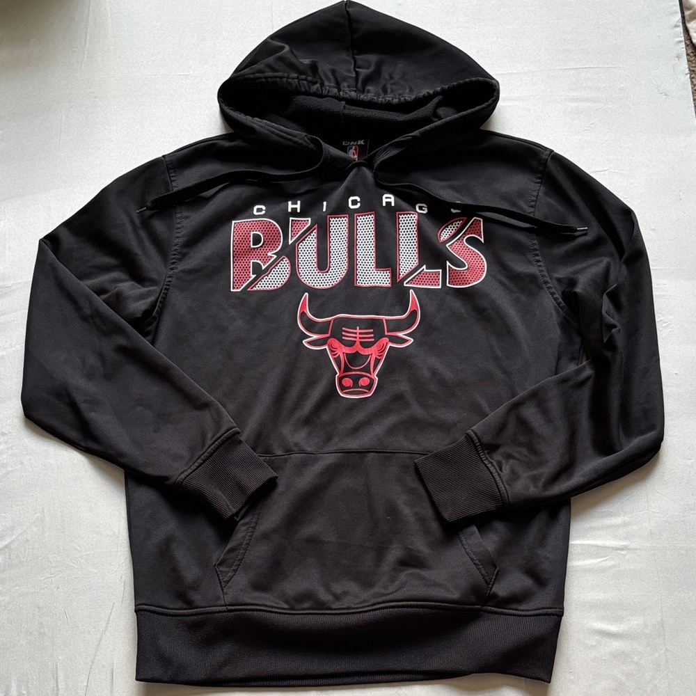 NBA Chicago Bulls Black and Red Hoodie